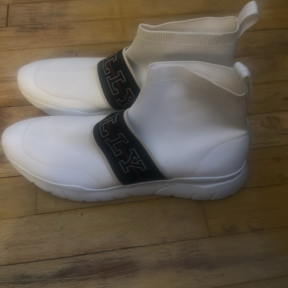 Kids White High-Top Sneakers